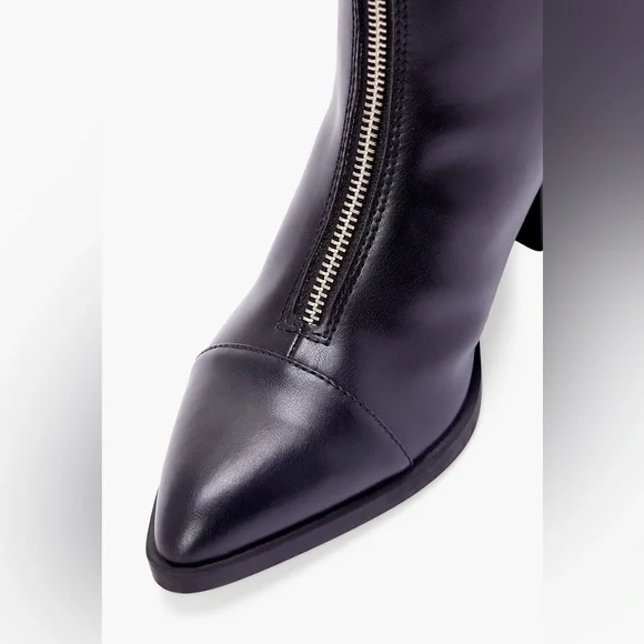 Black Heeled Ankle Boot - NIB - Picture 4 of 6